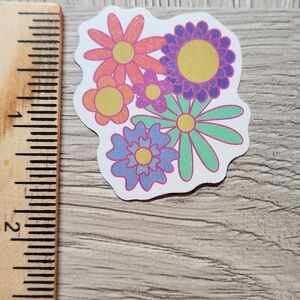 10 for $10 Flower Power Stickers Groovy Hippie 60s 70s Flower Child A650